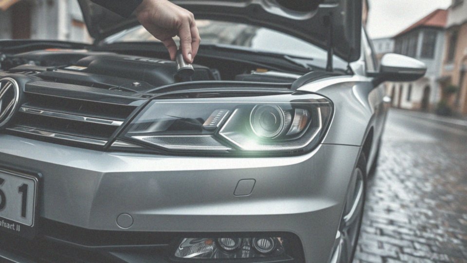 Jak wymienić żarówki na przodzie Volkswagen Passat B6?