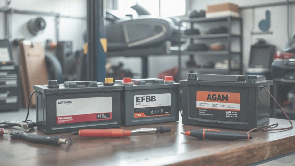 Jakie są różnice między akumulatorami standardowymi, EFB i AGM?