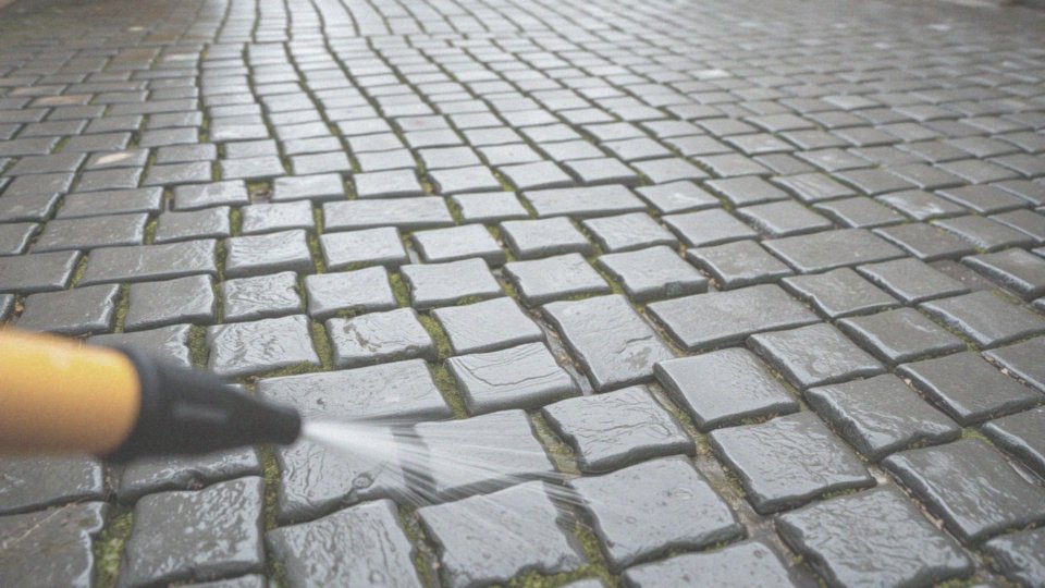 Jak skutecznie wykorzystać myjkę ciśnieniową do czyszczenia kostki brukowej?